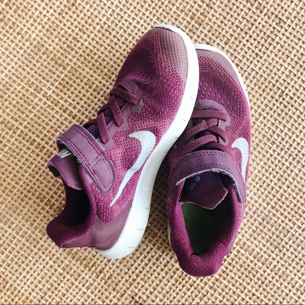 Girls Purple Nike Free Run 12c